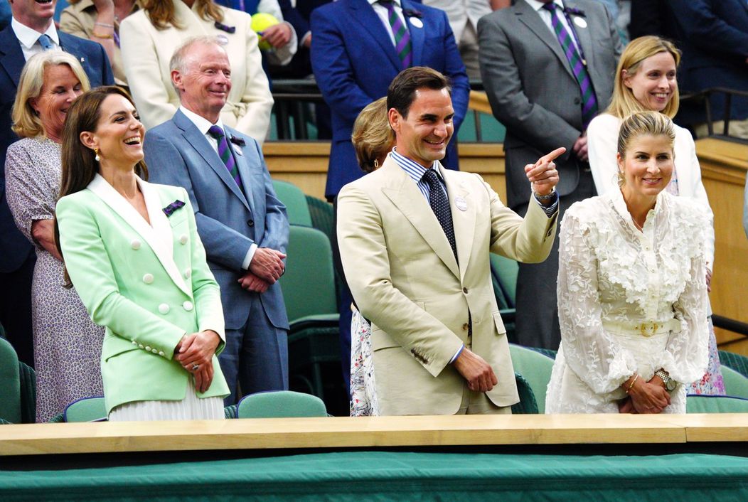 Kate Middleton a Roger Federer