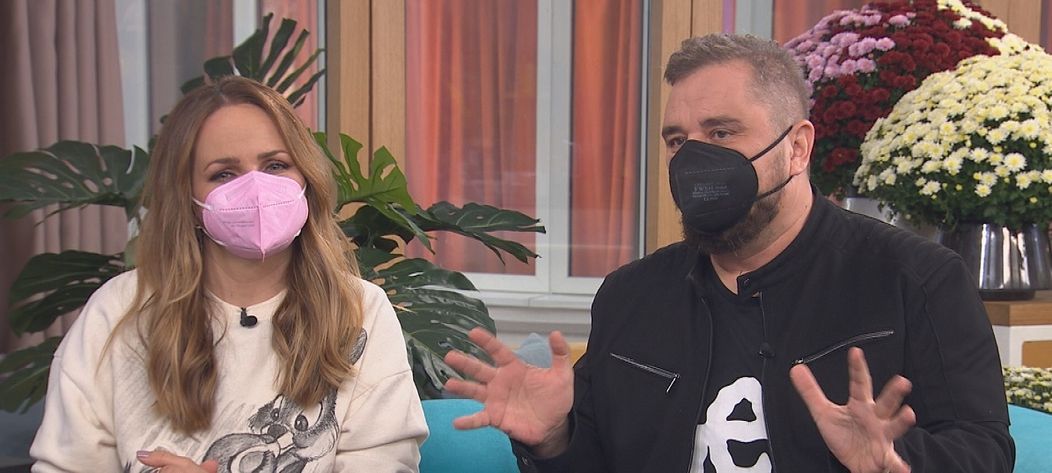 Herečka Zuzka Kubovčíková Šebová a spevák Mário „Kuly“ Kollár boli hosťami v Teleráne.