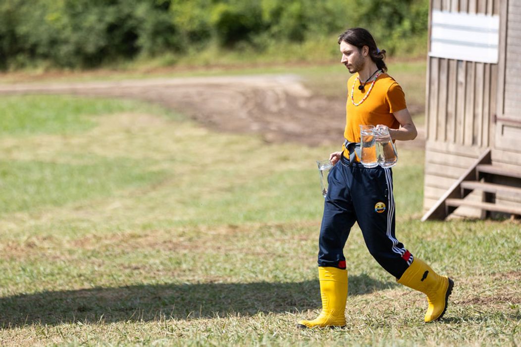 Daniel Kňažík počas nakrúcania Farmy 15
