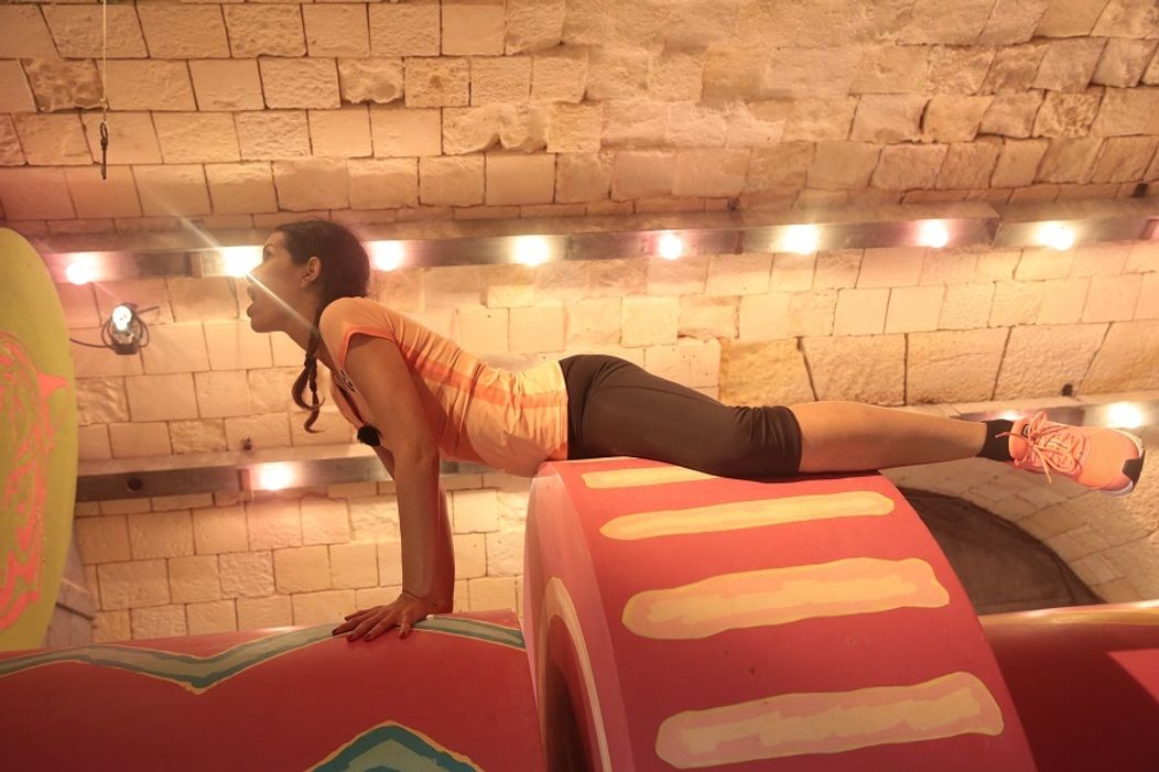 Veronika Strapková so svojím tímom na Pevnosti Boyard