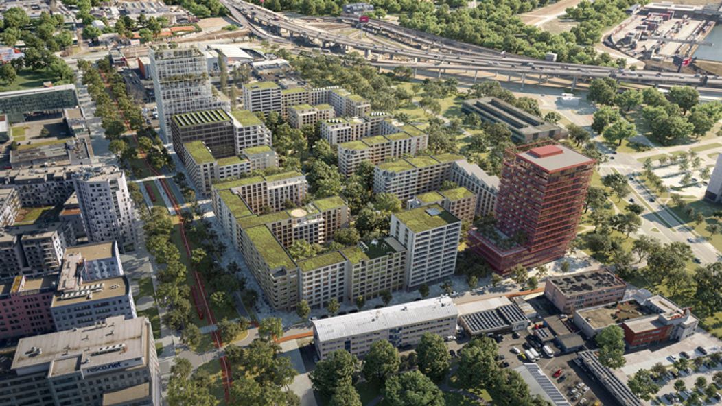 1. miesto - pohľad na ulicu - Sadovsky Architects.