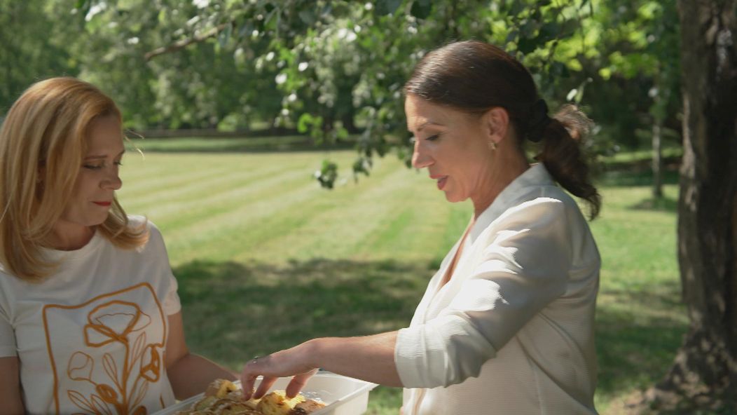 Zuzana v parku odpadla