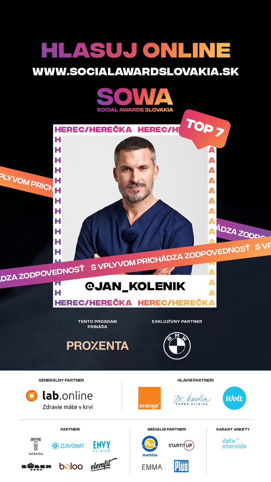 Hlasujte za Jána Koleníka v druhom kole SOWA