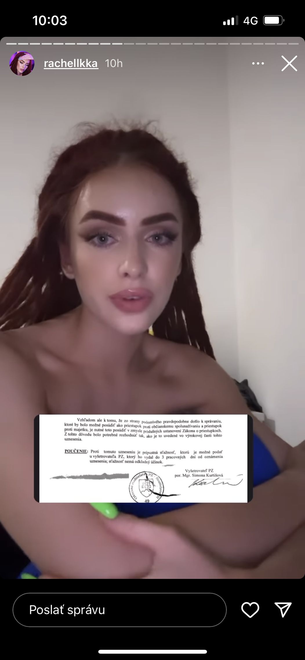 Influencerka Rachellka opäť prehovorila!