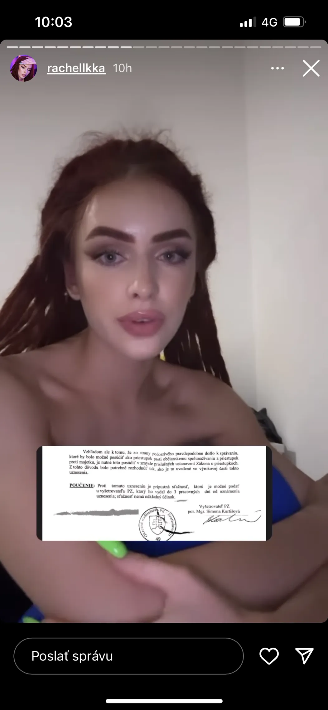 Influencerka Rachellka opäť prehovorila!