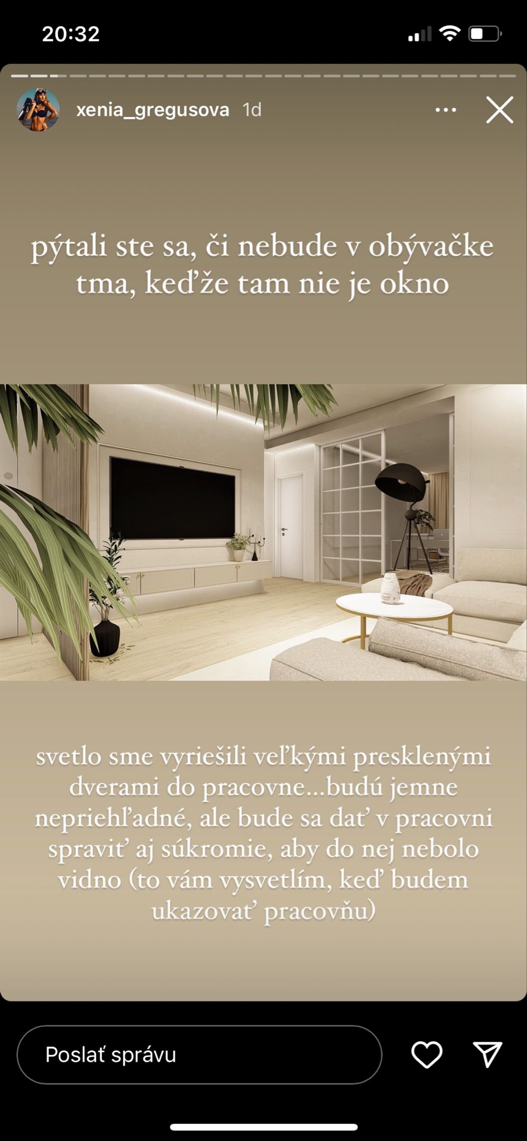 Vizualizácia bytu Xénie a Lukáša