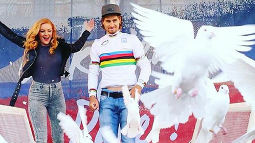 Peter Sagan a Barbora Švidraňová