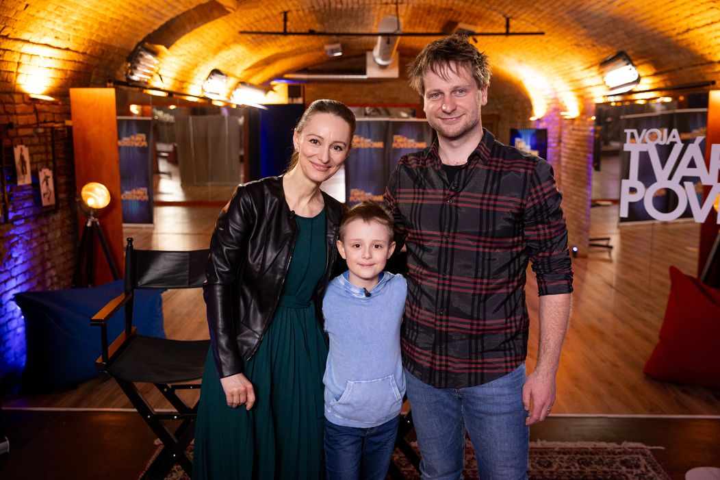 Karin Olasová so synom Oliverom Boublíkom a s koučom Petrom Brajerčíkom