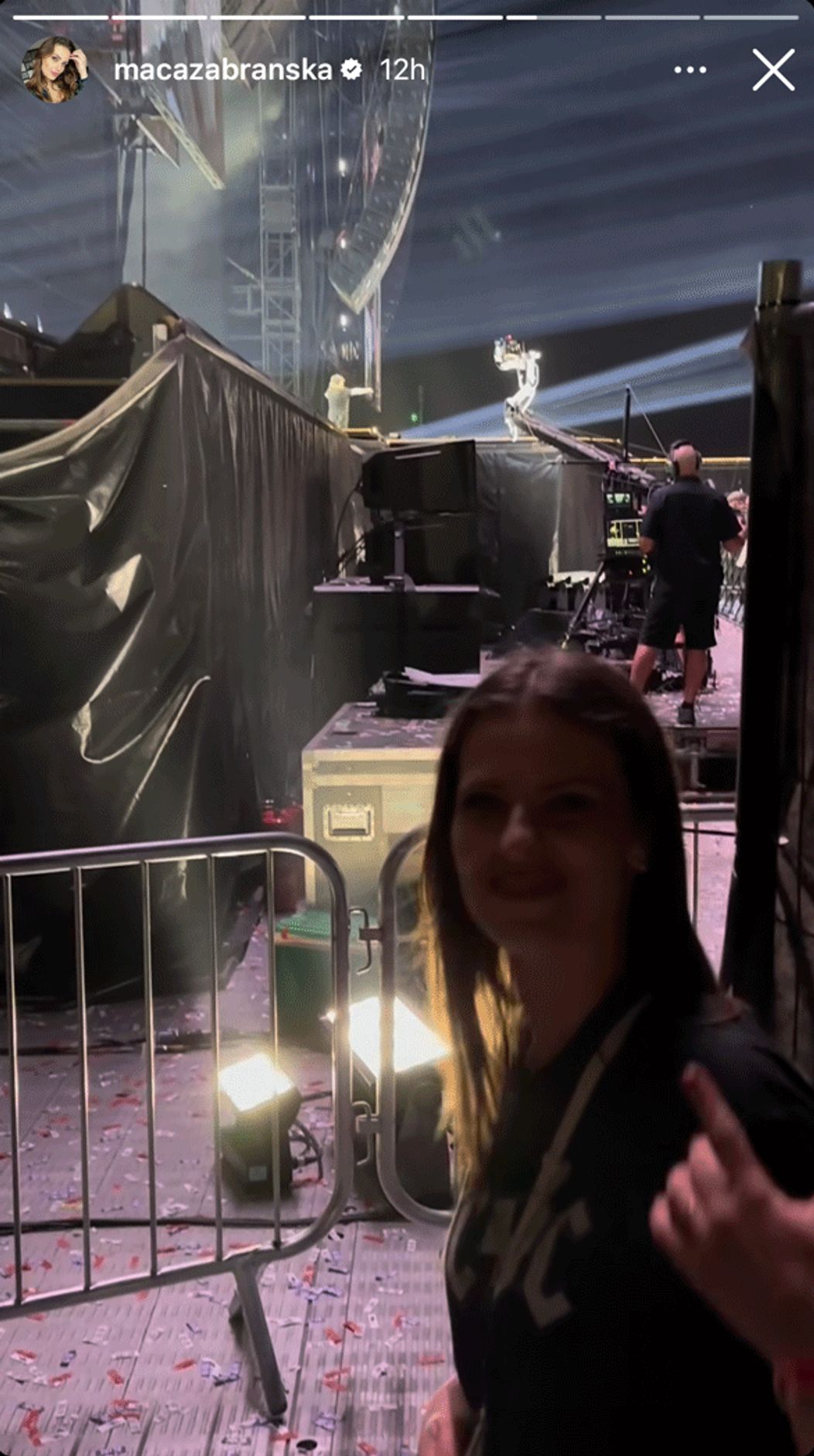 Maca Zábranská na koncerte AC/DC