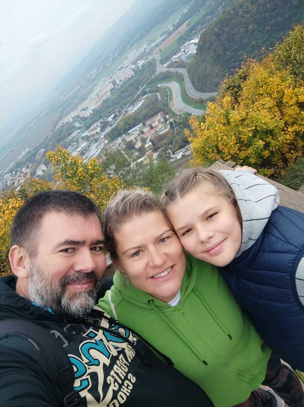 Alexandra s dcérou a s manželom