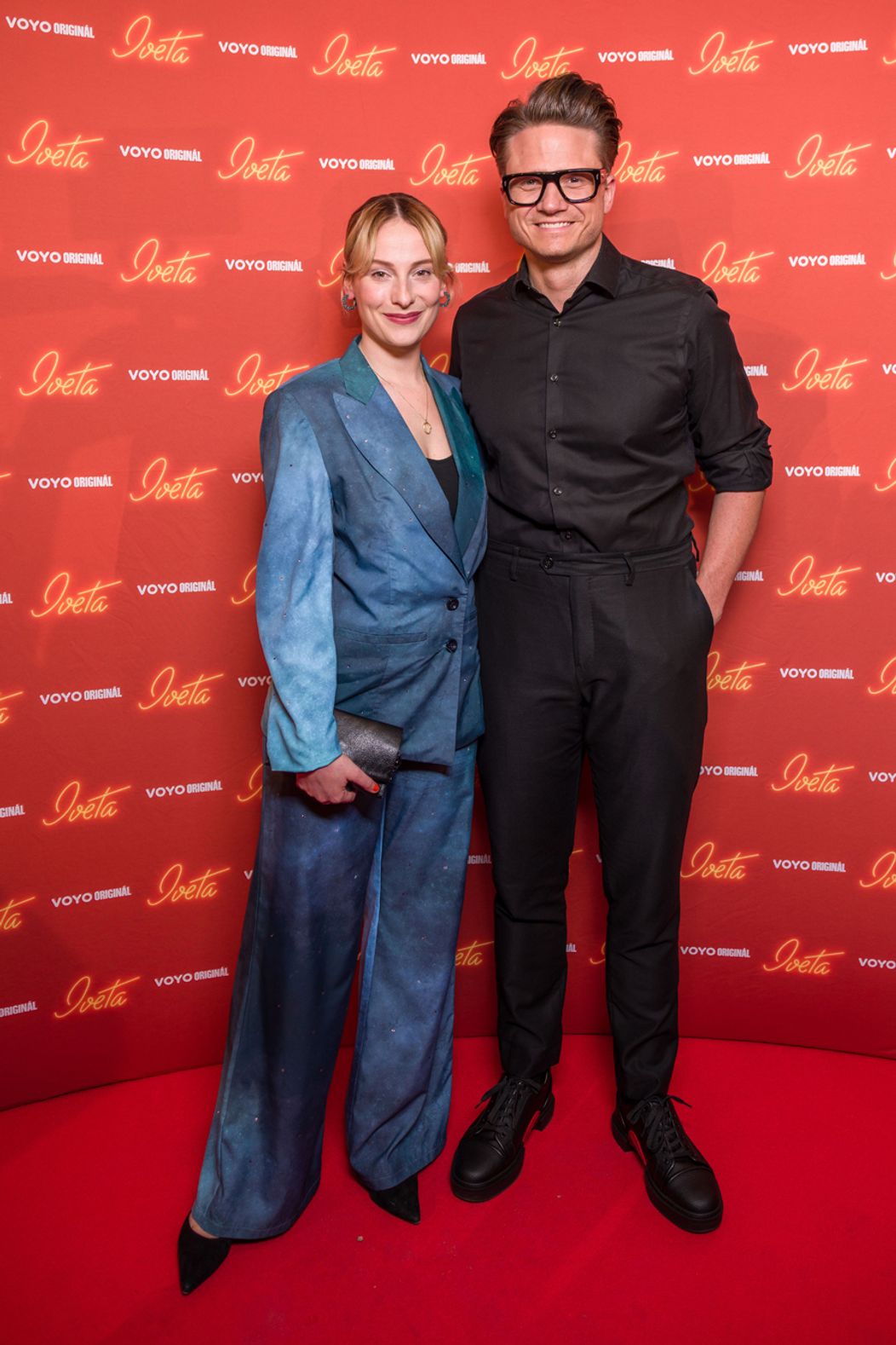 Ondřej Gregor Brzobohatý a Anna Fialová na premiére druhej série Voyo Originálu Iveta