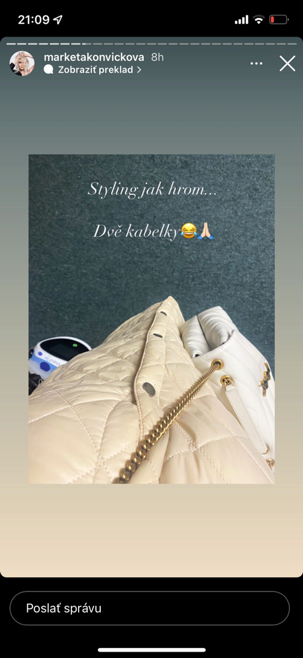 Markéta mala nepríjemné zranenie