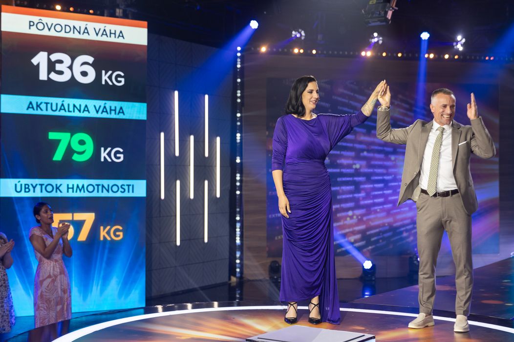 Karina Šafrániková počas galavečera Extrémnych premien.