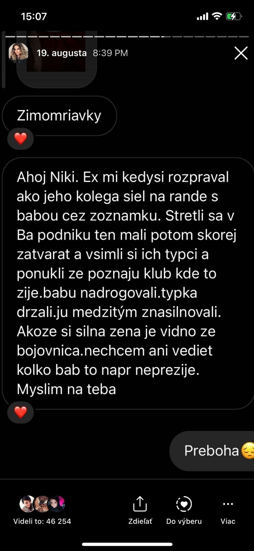 Nikole sa ozvali aj ďalšie obete