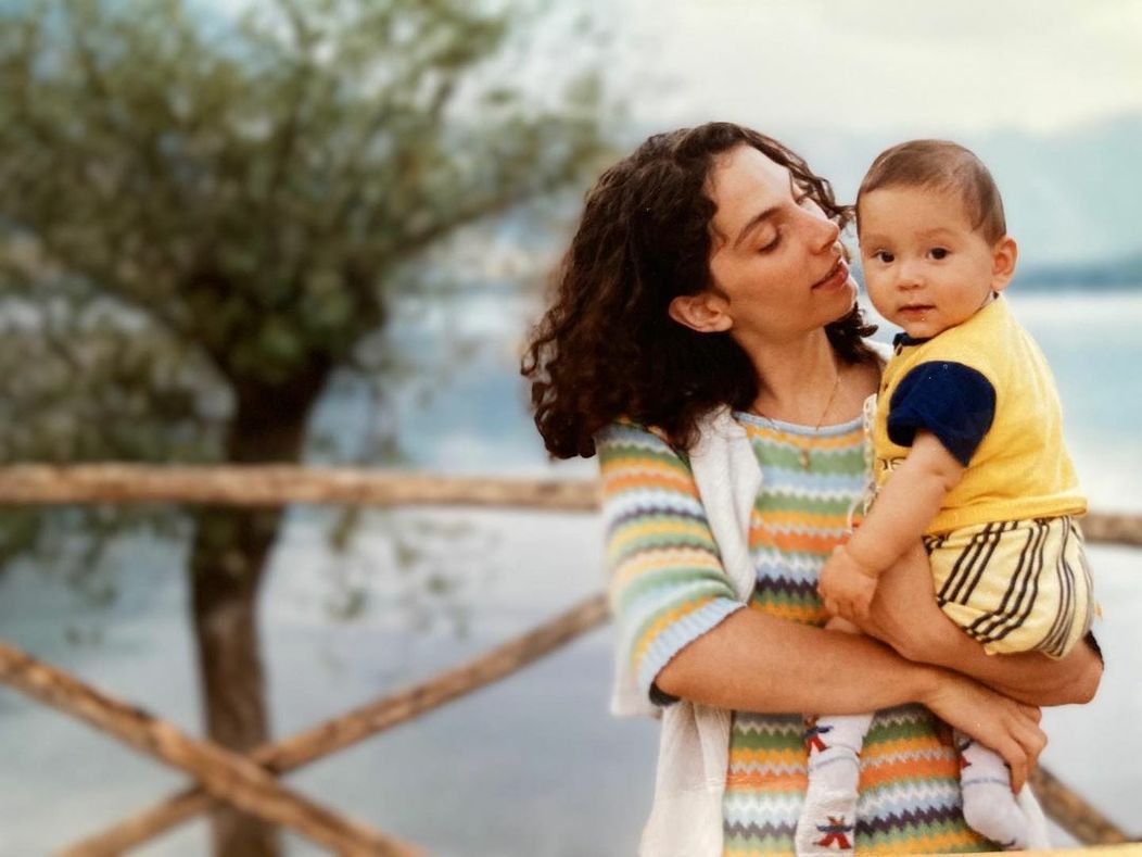 Malinký Giovanni s maminou