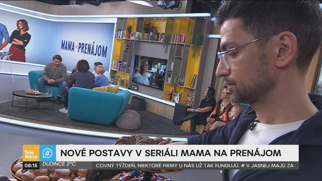 Marta Sládečková, Peter Brajerčík a Richard Autner v Teleráne