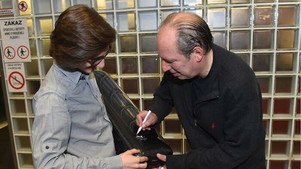 Hans Zimmer s huslistom Filipom Jančíkom 