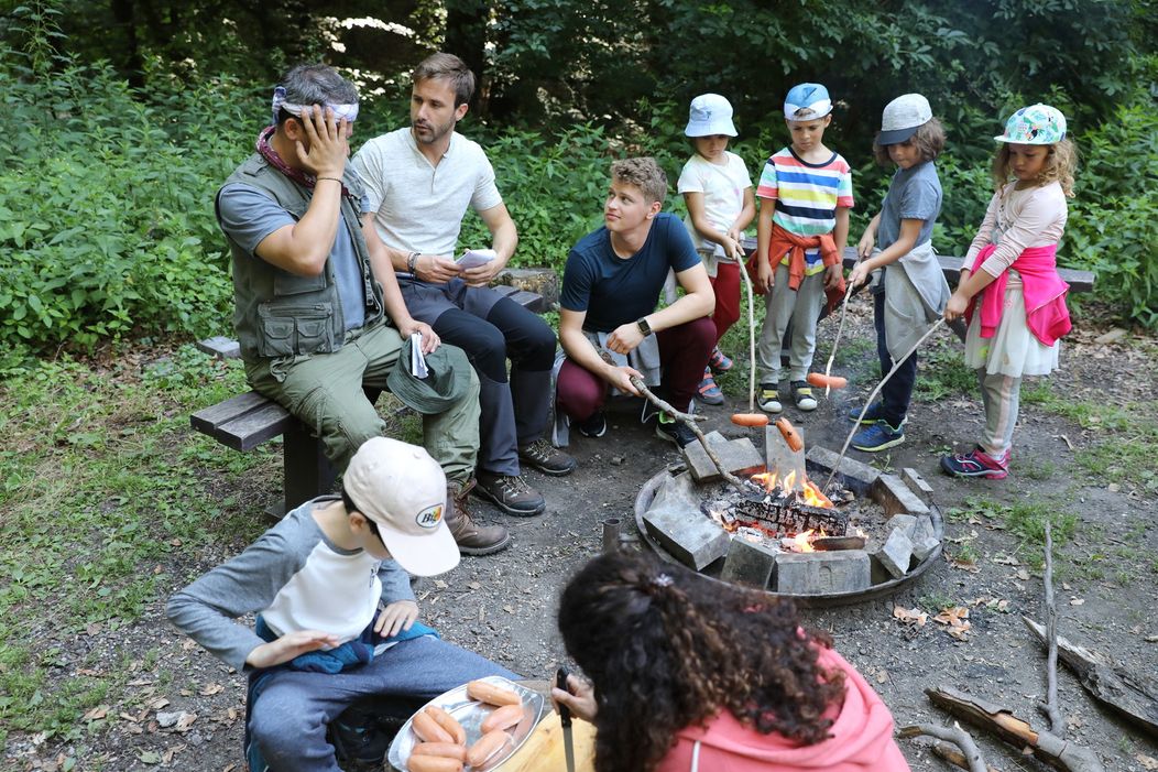 Oteckovia s deťmi strávili víkend na Tomášovej chate.