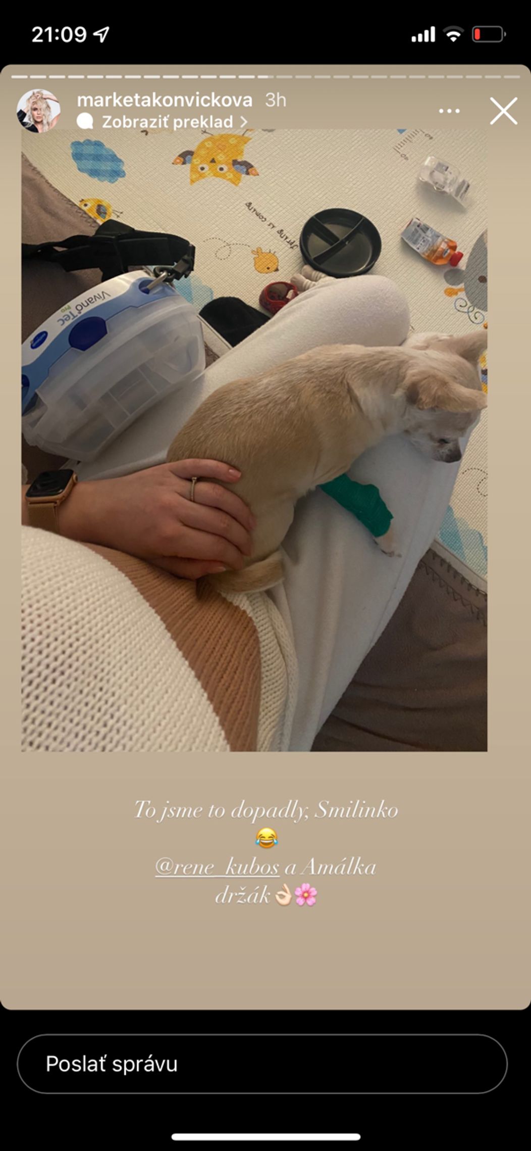 Markéta mala nepríjemné zranenie