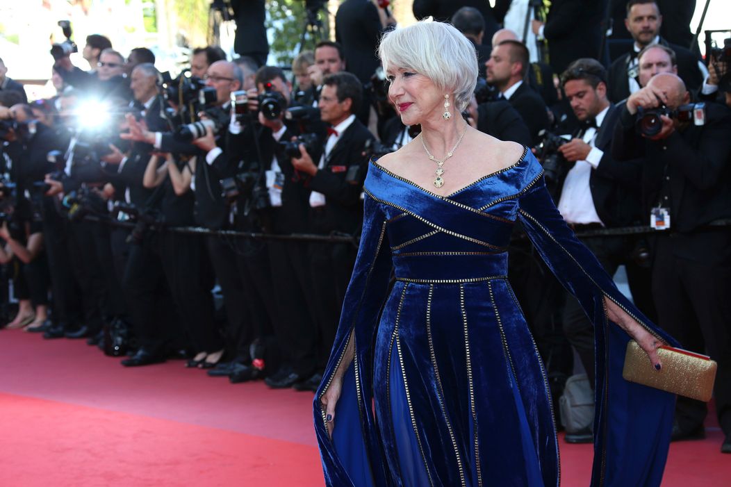 Helen Mirren na festivale v Cannes