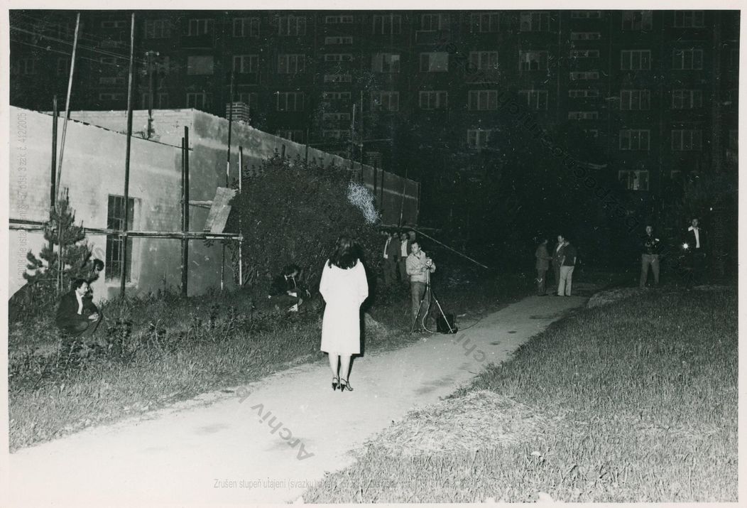 Zábery z reálnej rekonštrukcie vraždy v Brne, ktorá sa uskutočnila 29. 5. 1982