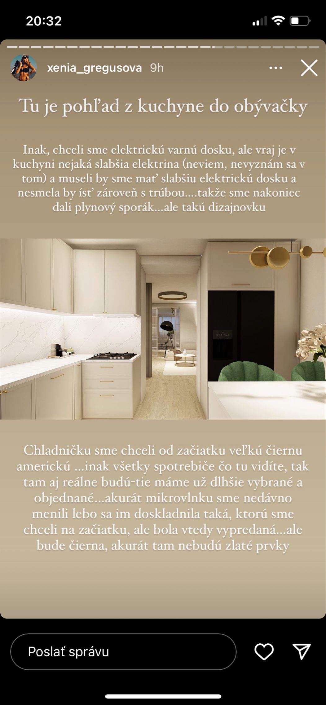 Vizualizácia bytu Xénie a Lukáša