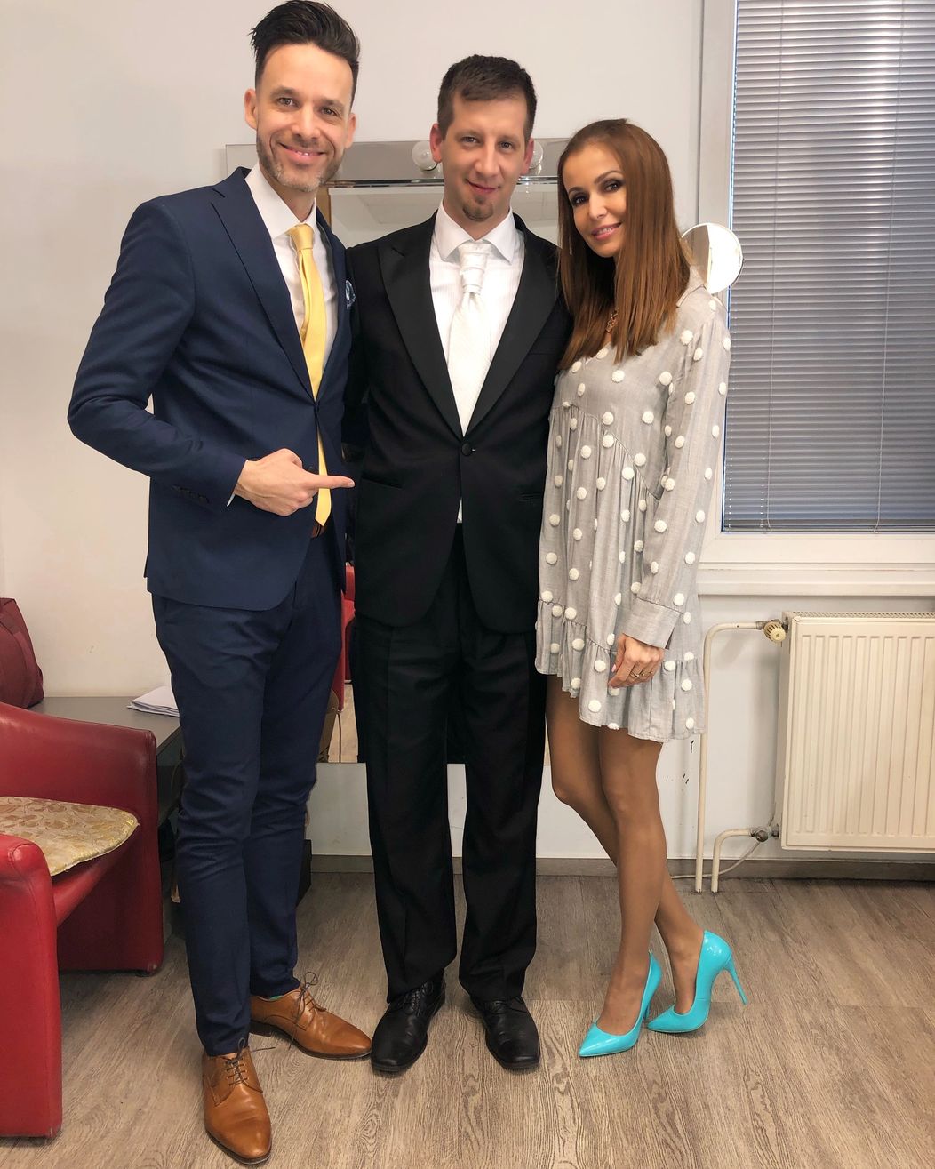 Mladomanželia a Kristína. 