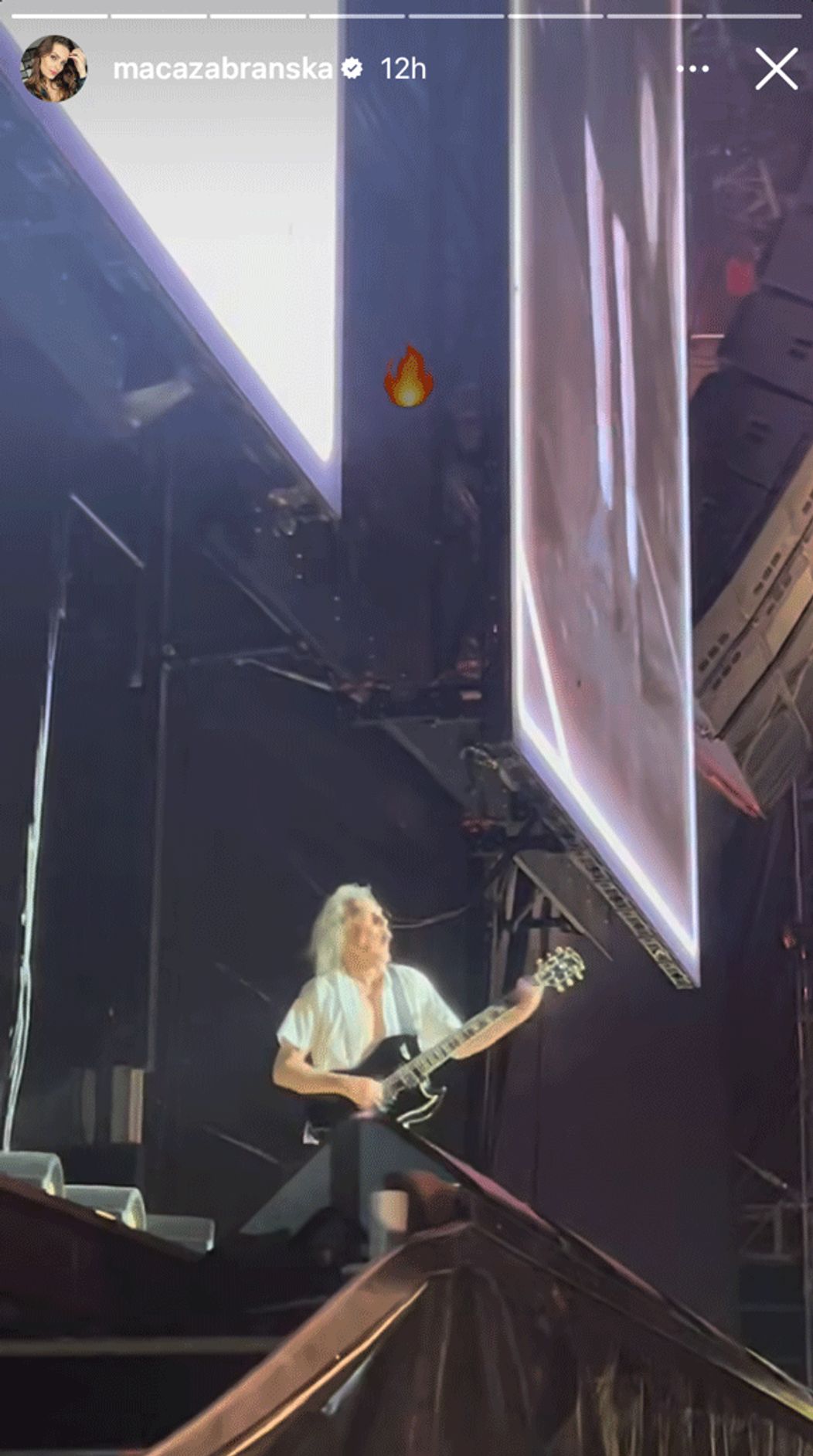 Maca Zábranská na koncerte AC/DC