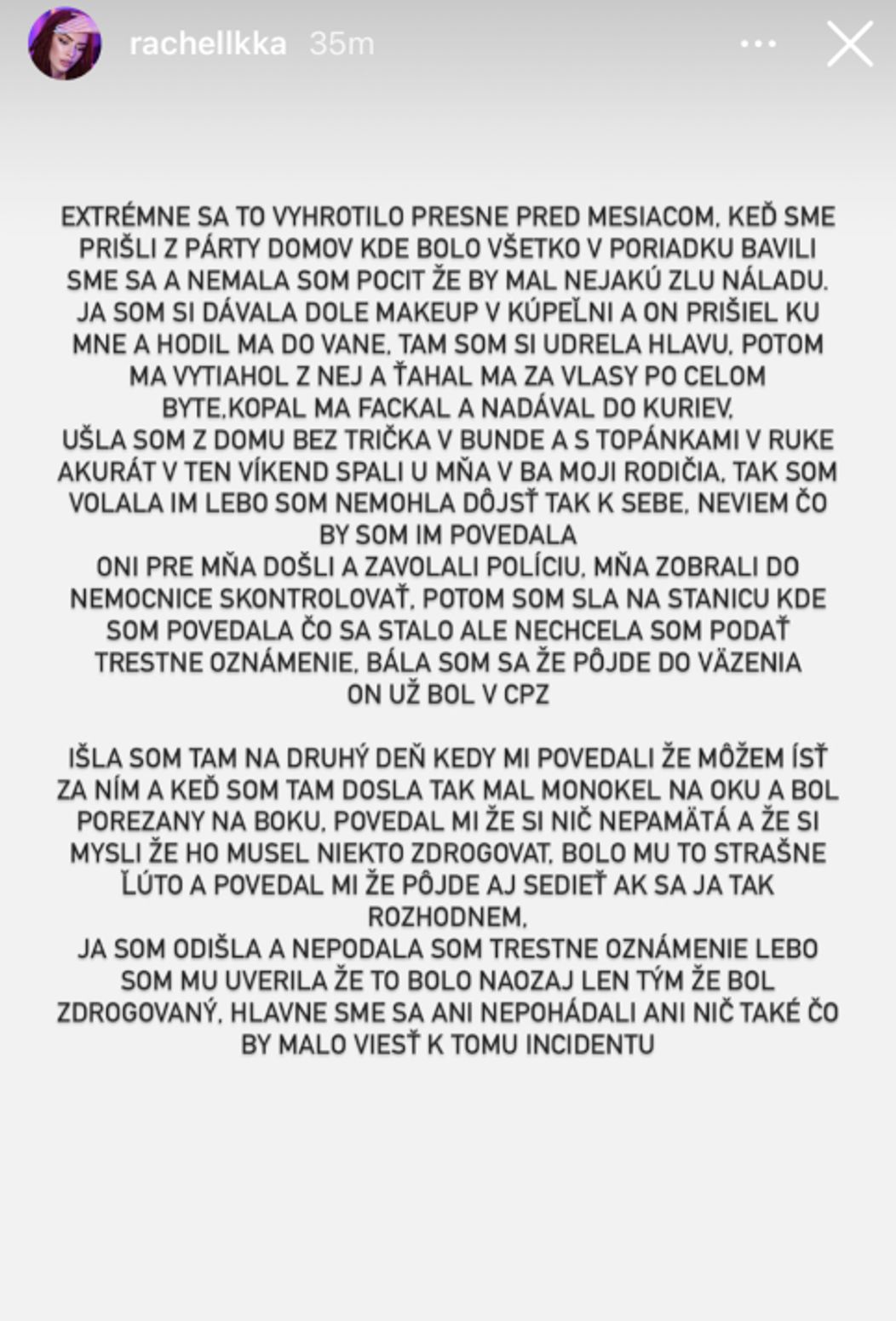 Ráchel Karnižová zverejnila fotky po bitke a správy plné vulgarizmov