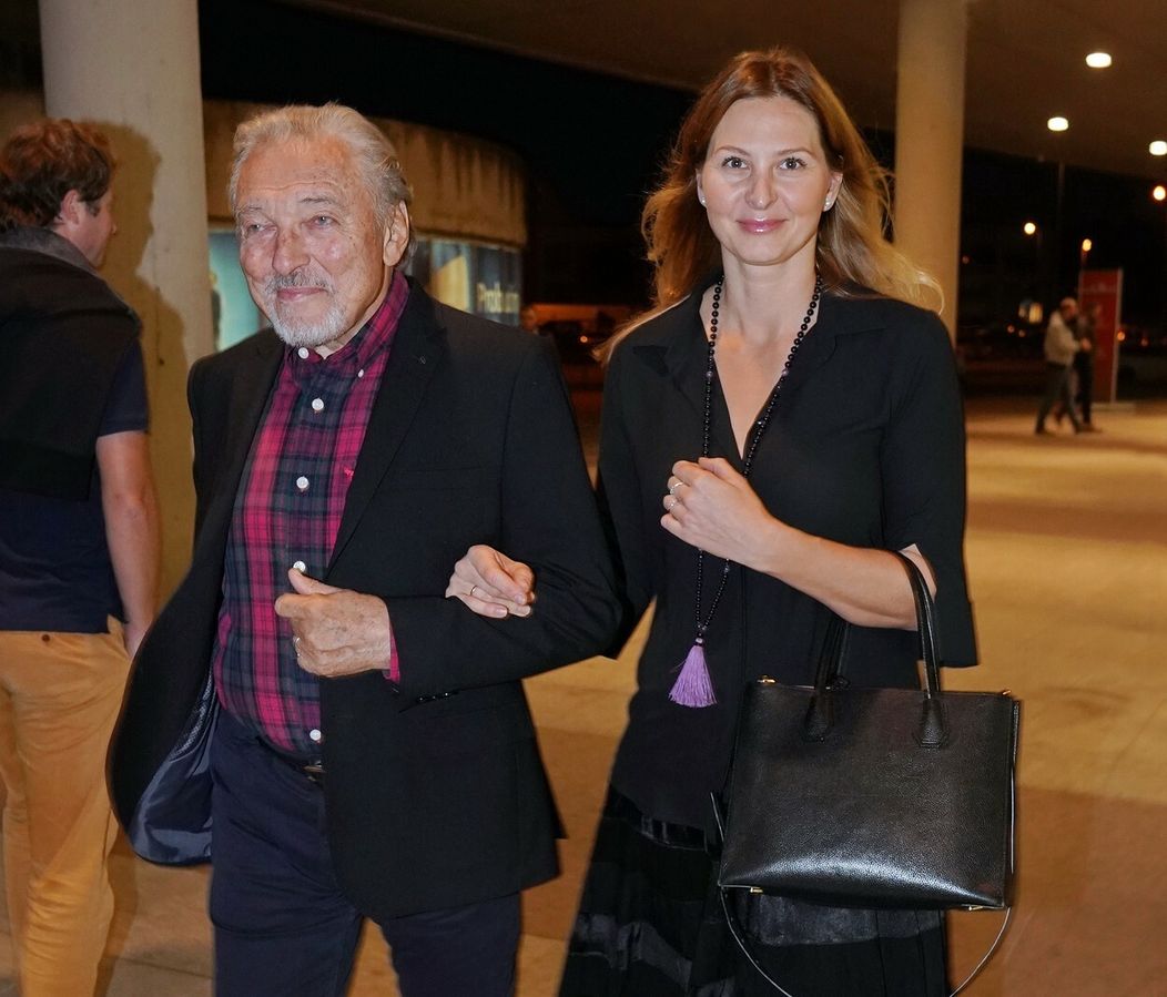 Karel Gott s manželkou Ivanou.