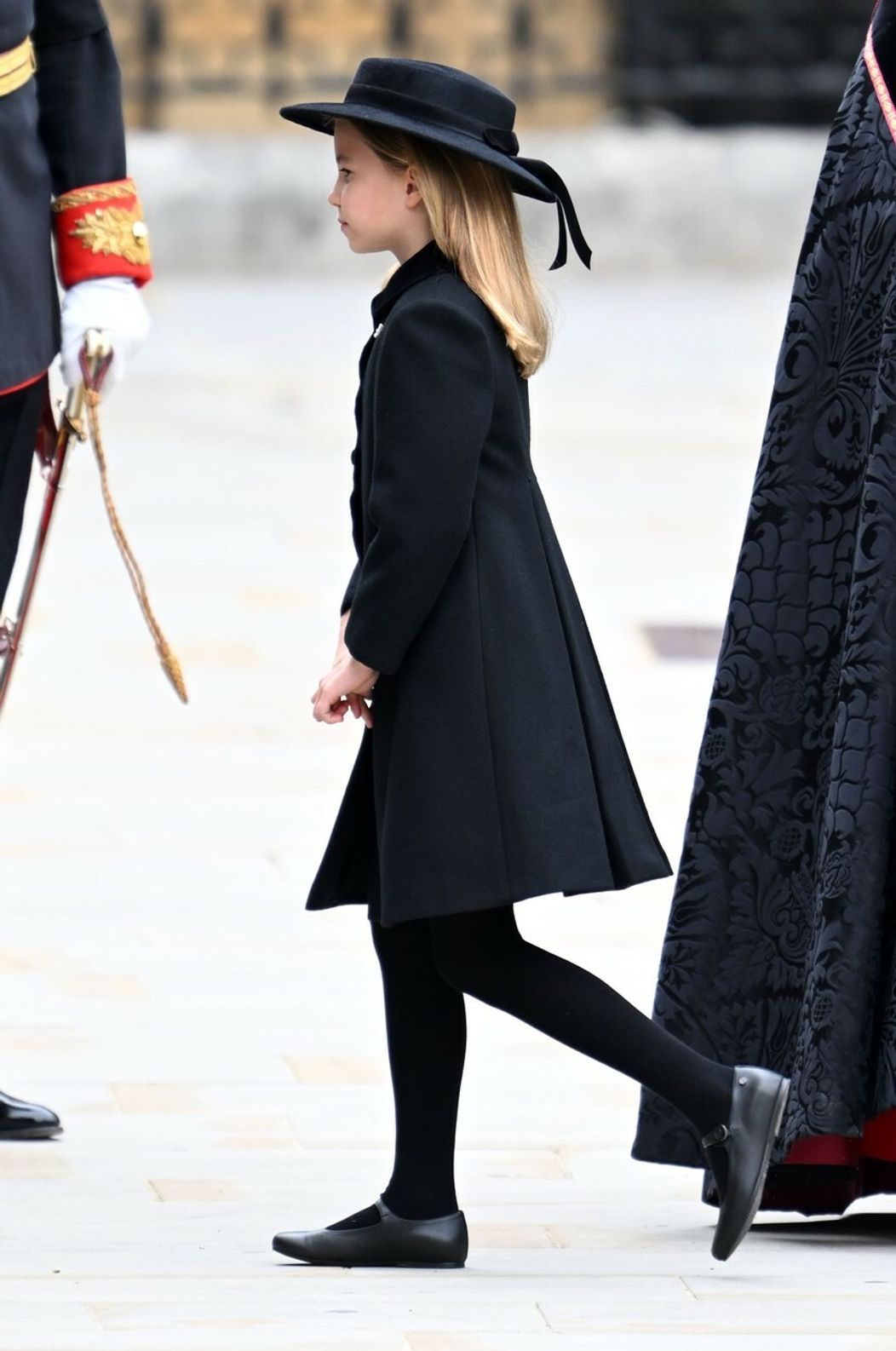 Princezná Charlotte na pohrebe Alžbety II.