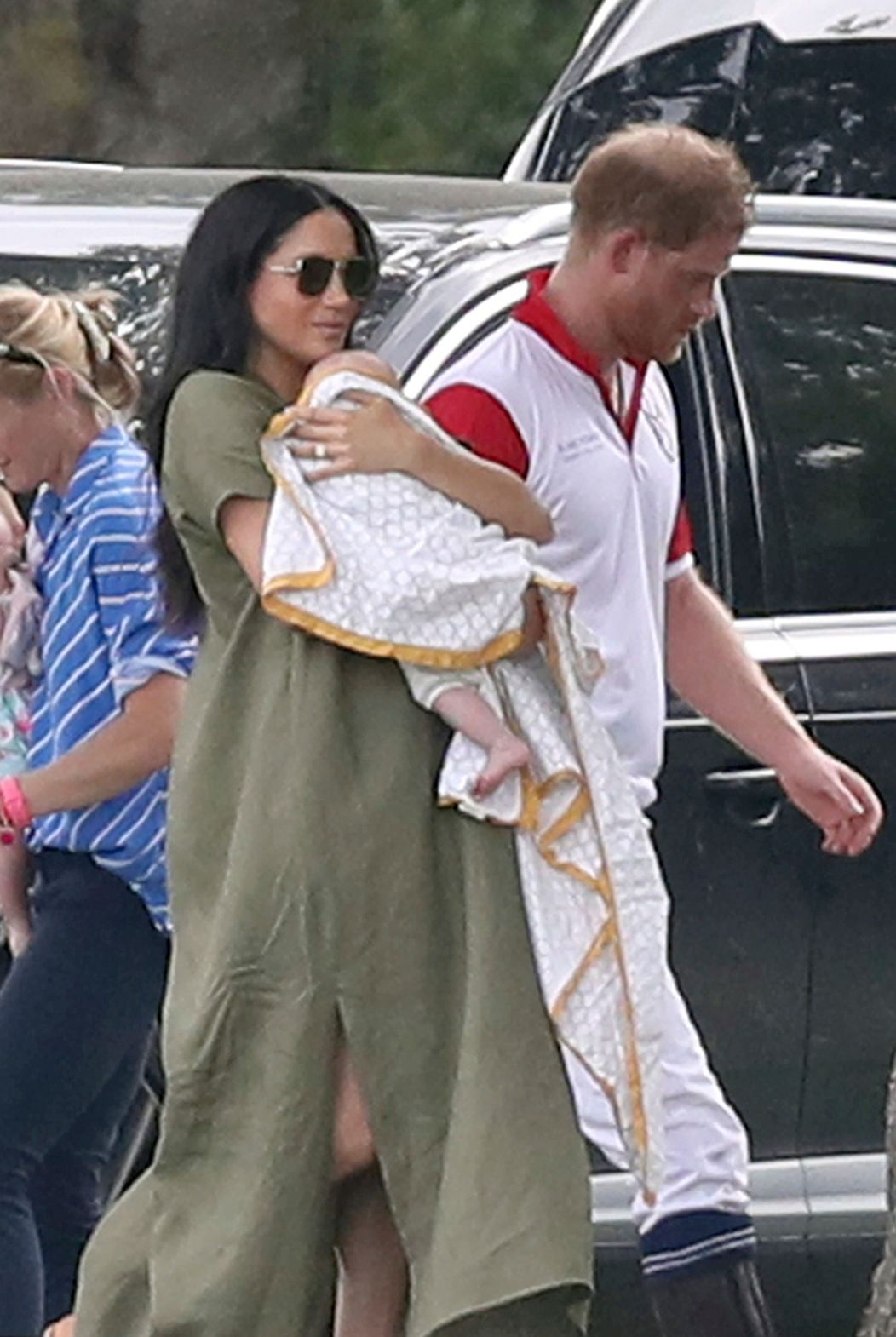 Meghan so synom Archiem prvýkrát na verejnsoti. 