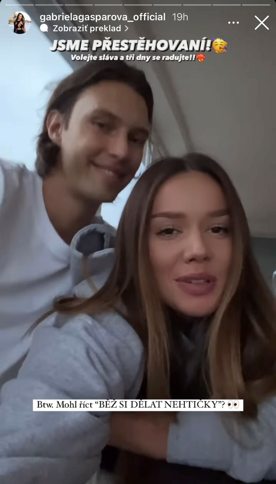 Gabriela a Pítr v novom byte
