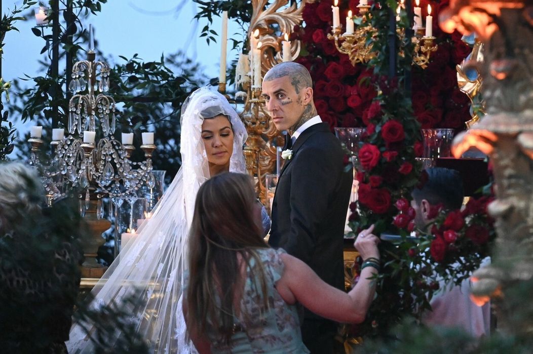Kourtney Kardashian a Travis Baker na vlastnej svadbe