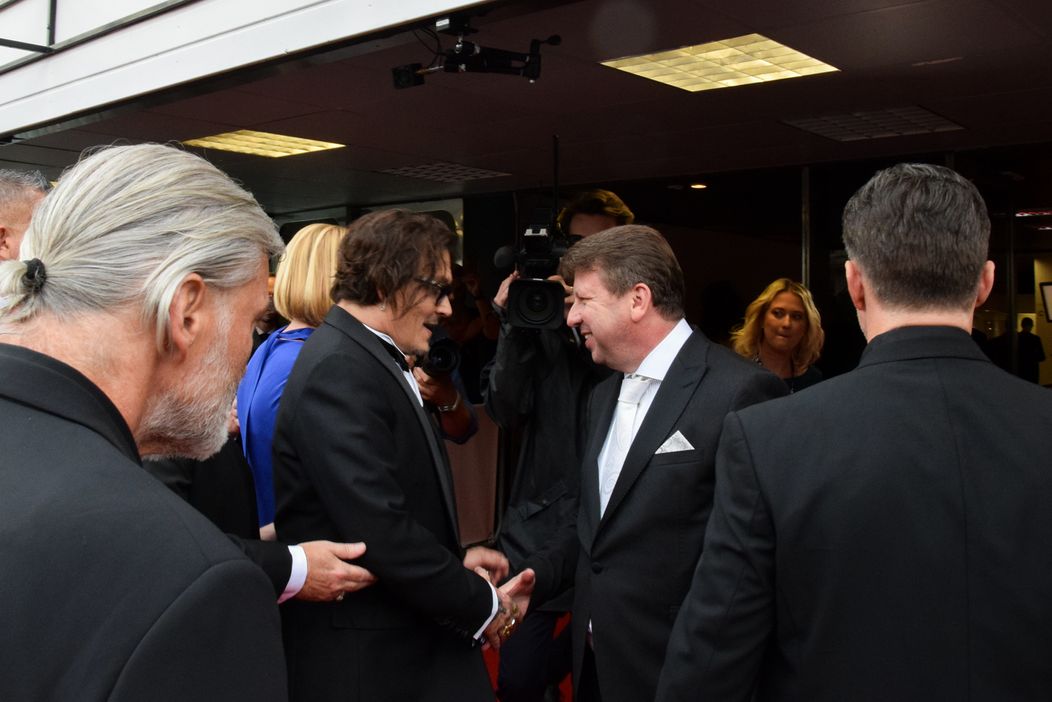 Johnny Depp na MFF KV.