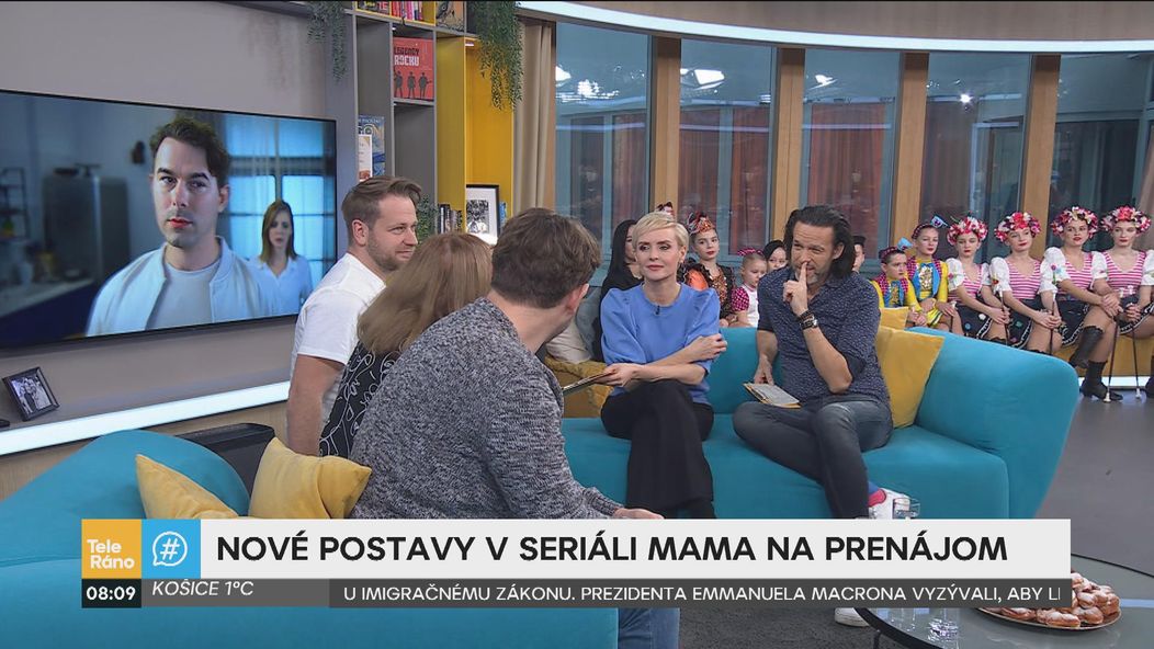 Marta Sládečková, Peter Brajerčík a Richard Autner v Teleráne