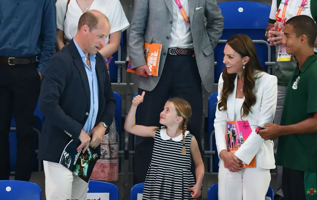 Princezná Charlotte povzbudzovla