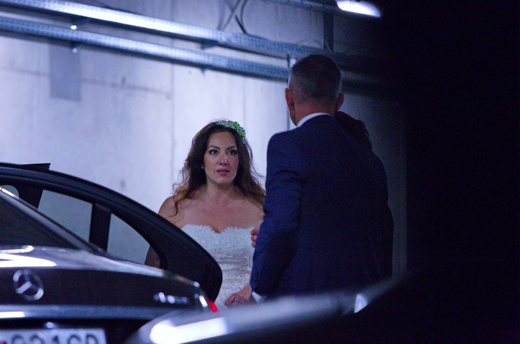 Roky svadbu odkladala, teraz je z nej pani. Katarína Hasprová v svadobných šatách