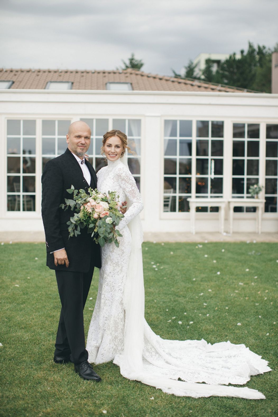 Svadobná fotografia Márie Čírovej a Maroša Kachúta.