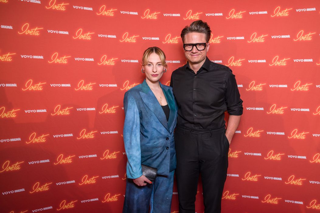 Ondřej Gregor Brzobohatý a Anna Fialová na premiére druhej série Voyo Originálu Iveta