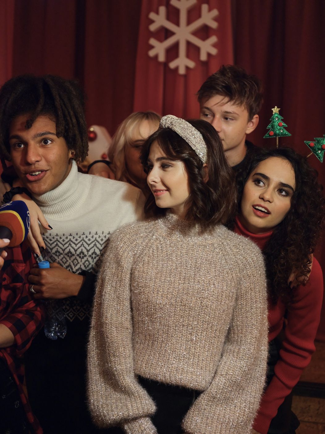 Diana, Roman a Izabelka počas nakrúcania. 