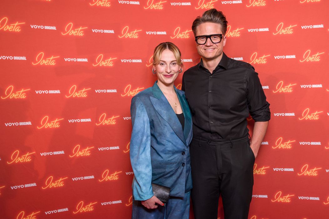 Ondřej Gregor Brzobohatý a Anna Fialová na premiére druhej série Voyo Originálu Iveta