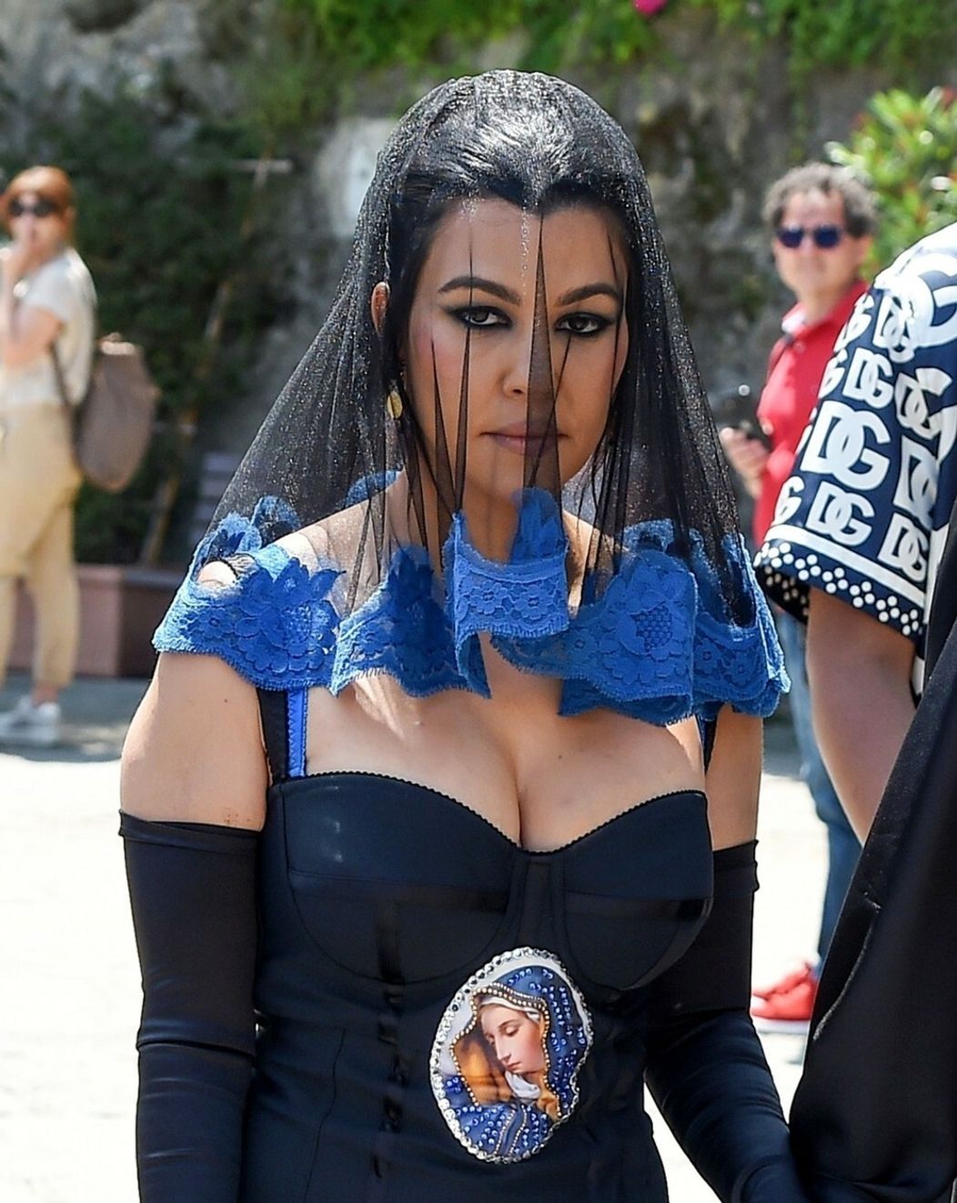 Kourtney v extravagantnom outfite deň pred svadbou