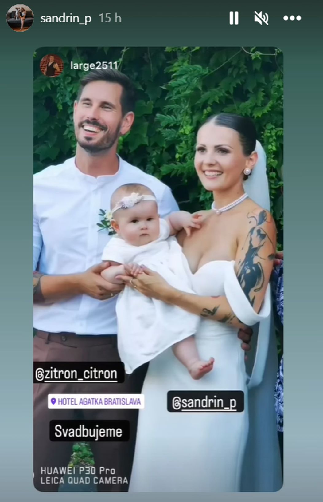 Jakub Zitron Ťapák sa oženil