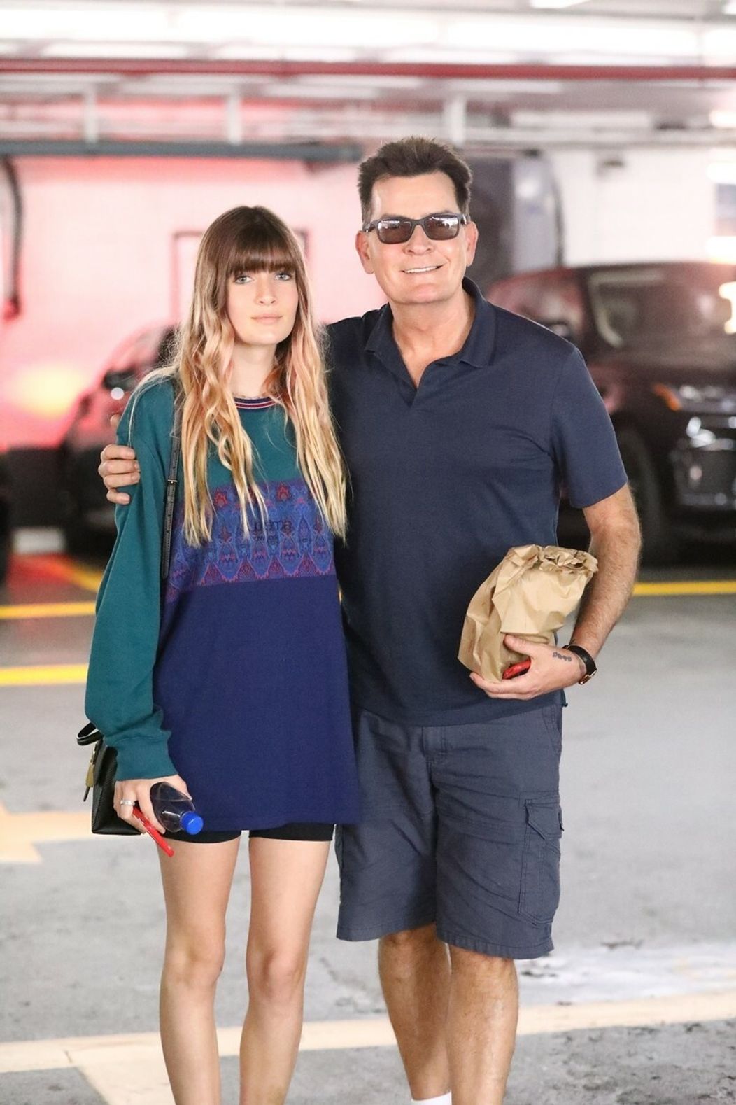 Charlie Sheen s najstaršou dcérou Cassandrou 