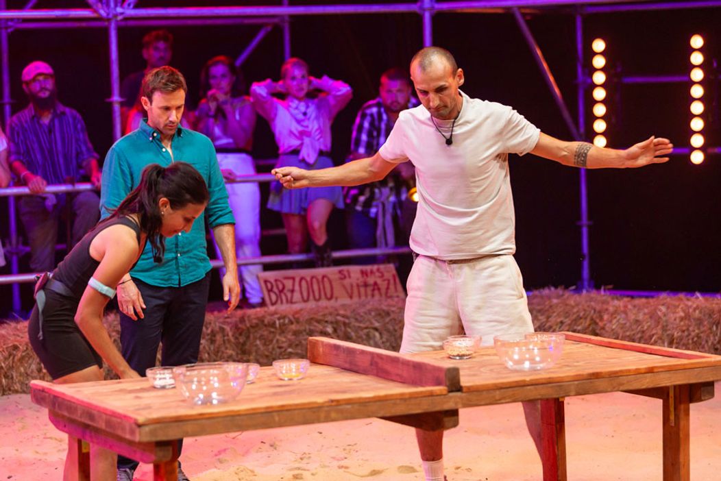 Farma 16 - 15. deň na statku, duel Sandra verzus Andrej