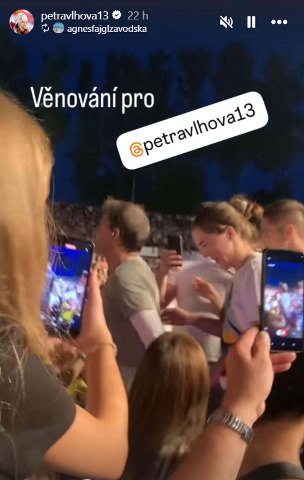 Petra Vlhová si užila koncert Pavla Haberu