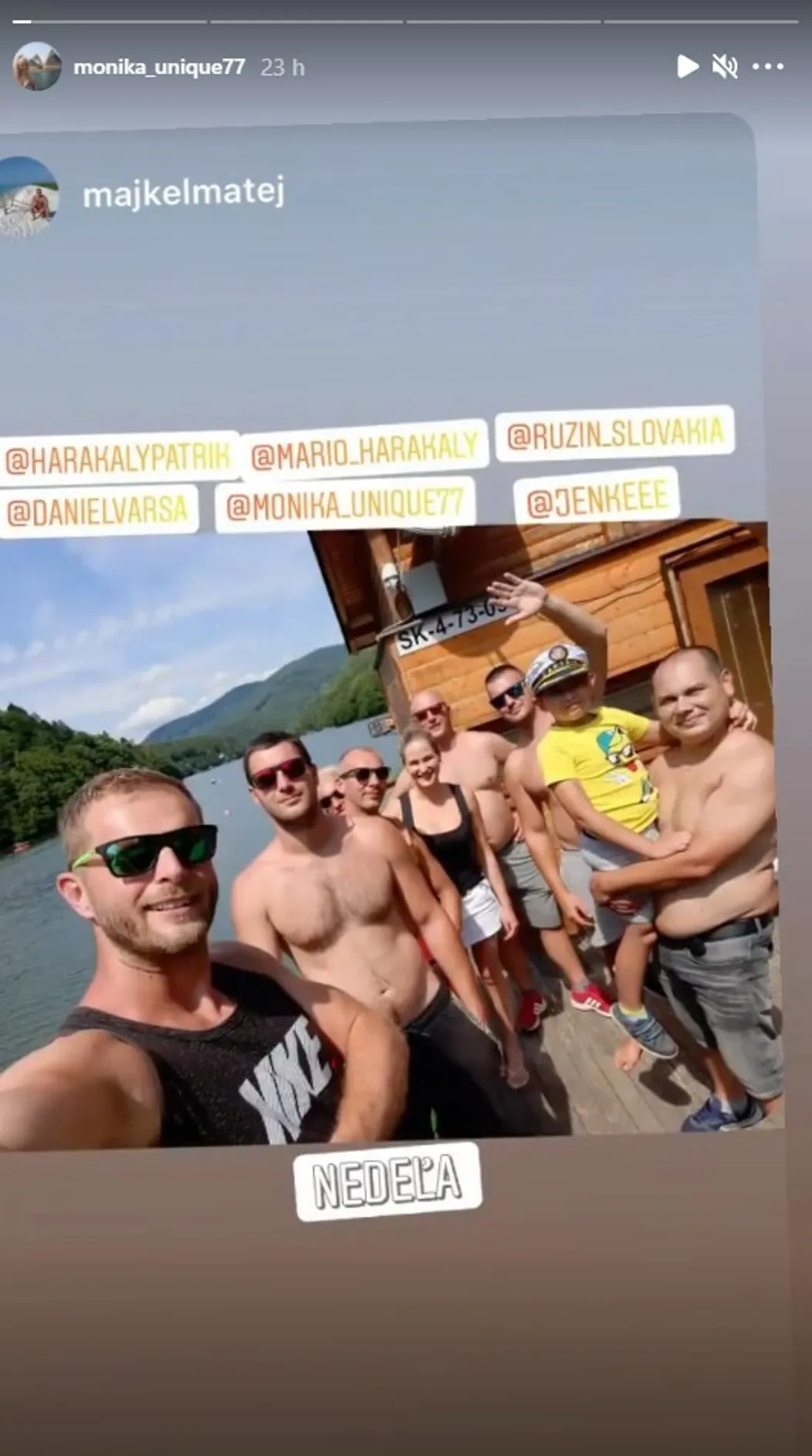 Michal predstavil Moniku aj priateľom