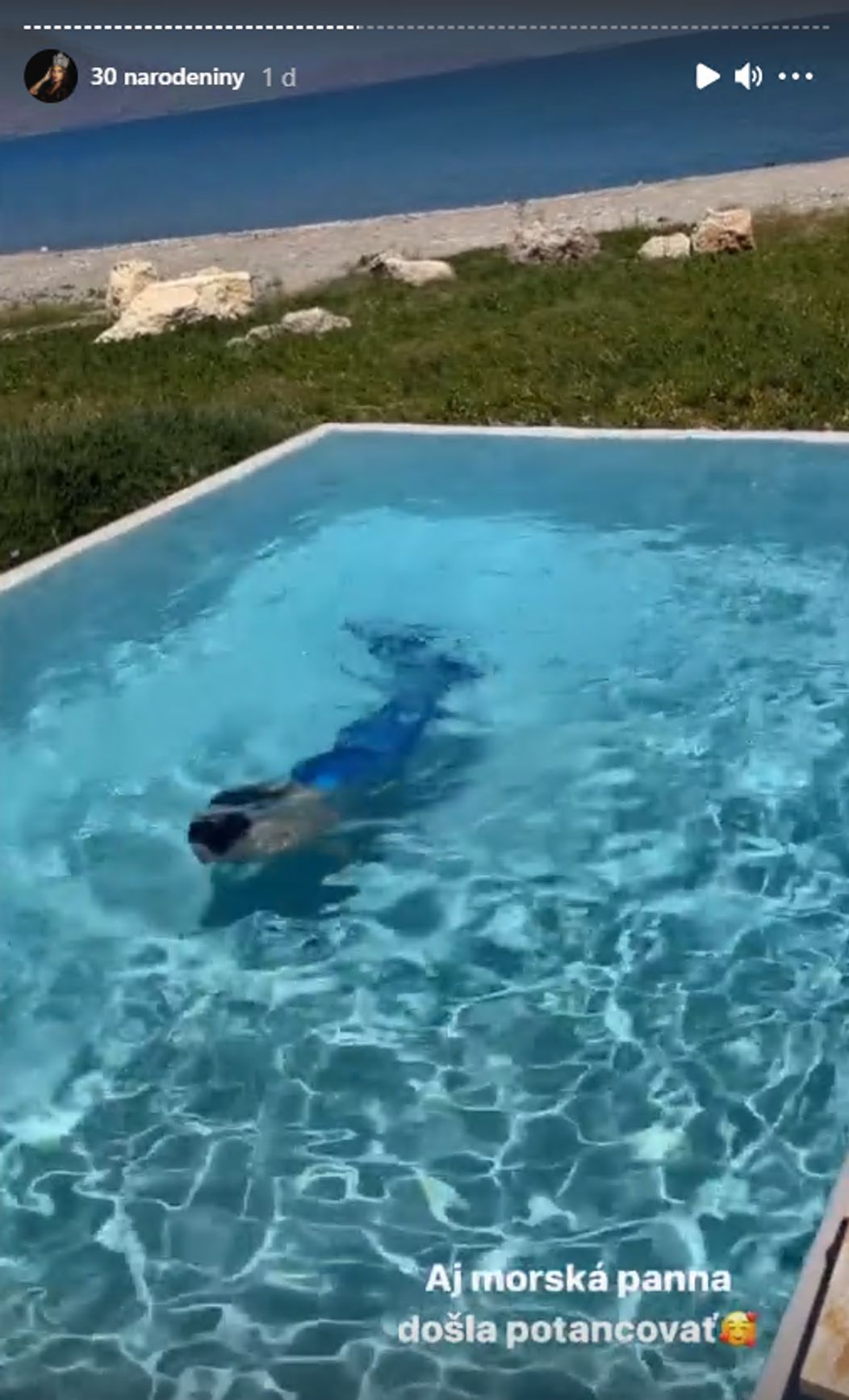 Morská panna na oslave narodenín