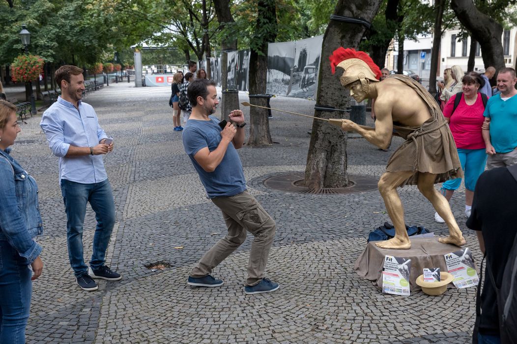 Marek Fašiang, Vlado Kobielsky a Janko Koleník na nakrúcaní